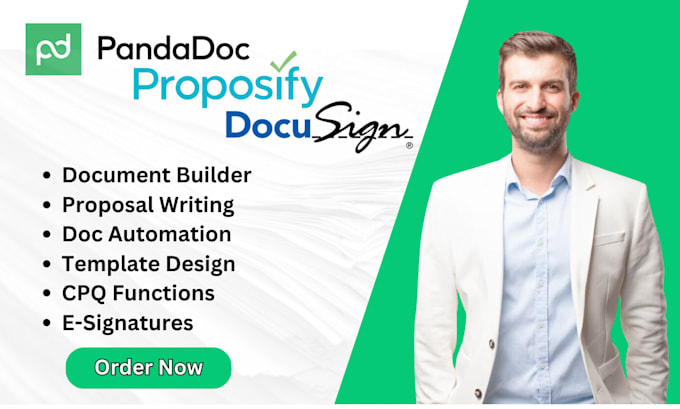 Gig Preview - Design pandodoc, proposify, docusign proposal templates