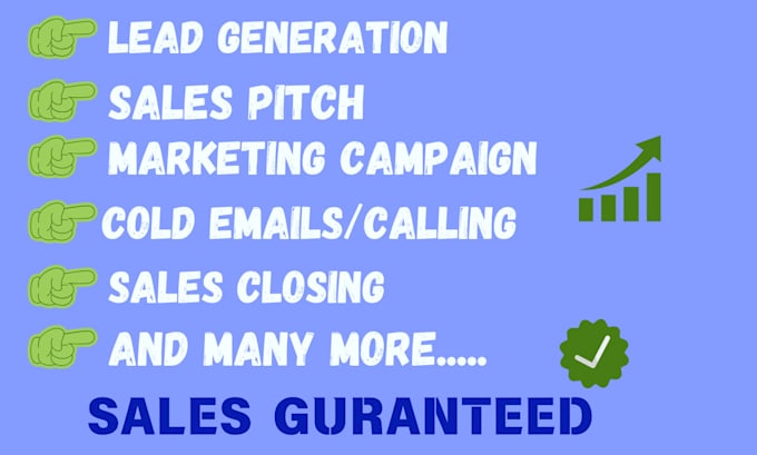 Gig Preview - Be your sales representative sales agent sales closer boost your revenue