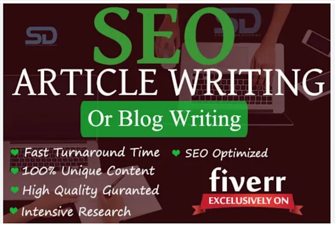 Gig Preview - Do seo article writing, blog post writing and content writing