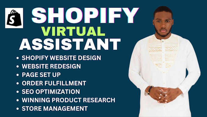 Gig Preview - Be your shopify virtual assistant and manager