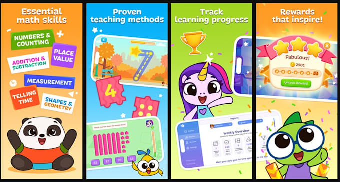 Gig Preview - Educational app kids learning app sci maths app kids game mobile app development