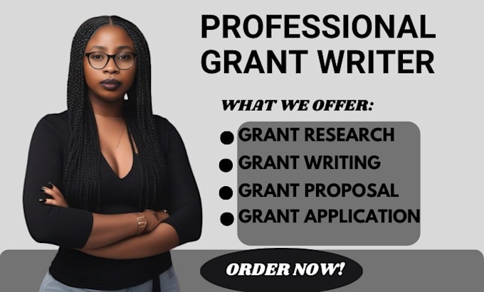 Gig Preview - Do grant research, grant writing, grant application, grants