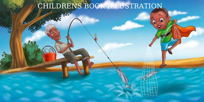 Gig Preview - Create children book illustration and book cover that bring your story to life