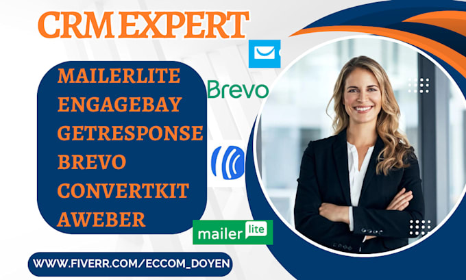 Gig Preview - Do mailerlite aweber brevo keap engagebay sendinblue activecampaign marketing