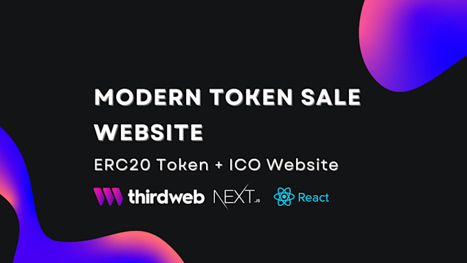 Gig Preview - Create erc20 token and build a presale website using thirdweb