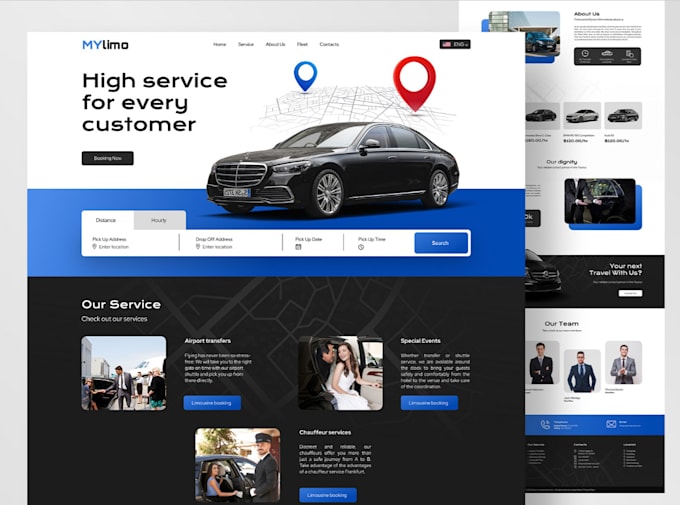 Gig Preview - Car rental website car rental app fleet management rental website and rental app