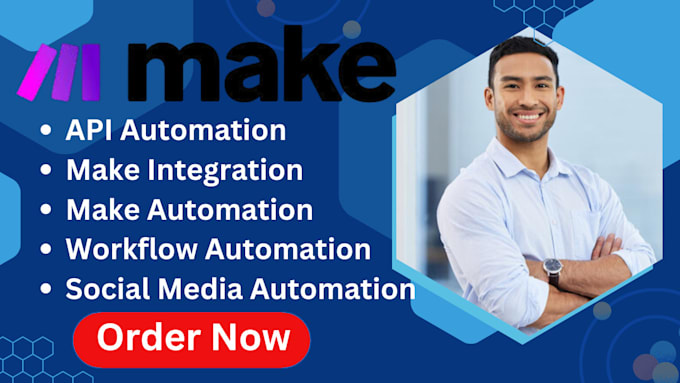 Gig Preview - Make com API integration make automation workflow made com