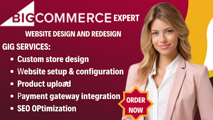 Gig Preview - Develop bigcommerce store and customize bigcommerce website design and redesign