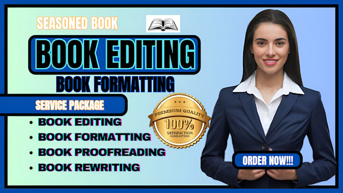 Gig Preview - Proofread, edit, and format fiction novel, nonfiction, christian book editor