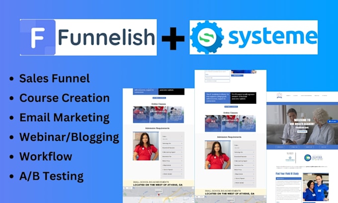 Gig Preview - Systeme io funnelsh sales funnel