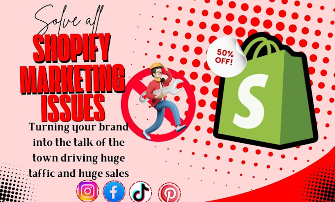 Gig Preview - Setup shopify marketing boost shopify sales dropshipping marketing or klaviyo