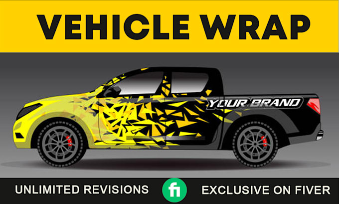 Gig Preview - Design creative vehicle wrap, car wrap, truck wrap or van wrap