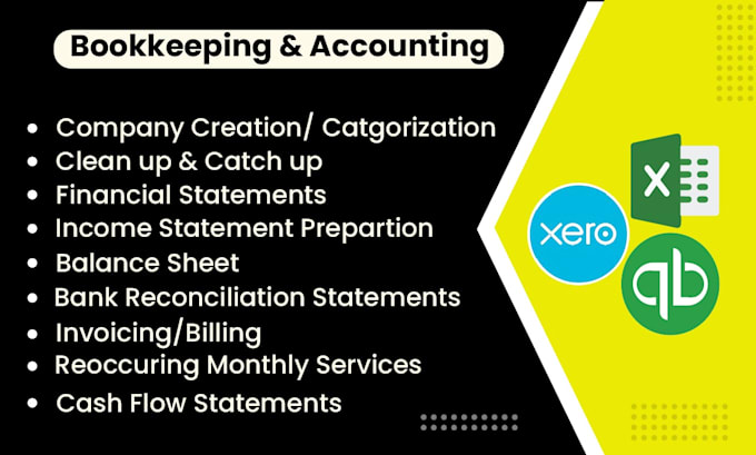 Gig Preview - Do accounting and bookkeeping using xero and quickbooks