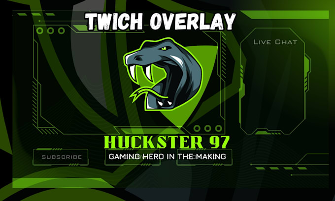 Gig Preview - Design animated stream overlay for twitch, kick, and youtube channels