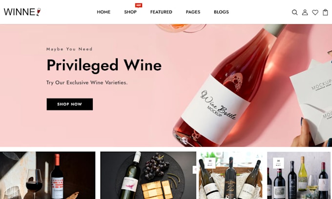 Bestseller - design wine shopify store liquor shopify store brewery website subscription box