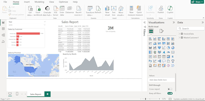 Gig Preview - Create interactive power bi dashboards