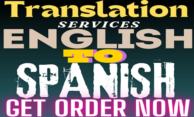 Gig Preview - English to spanish translation fast and affordable