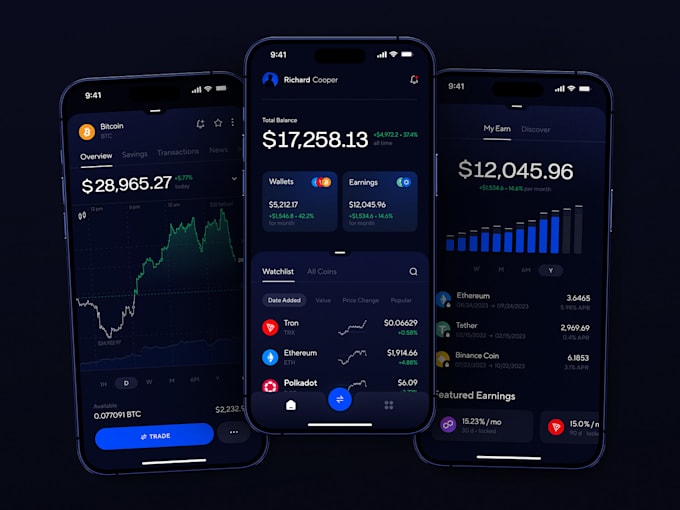 Bestseller - develop, crypto trading app, forex trading app, trading view app, analysis app