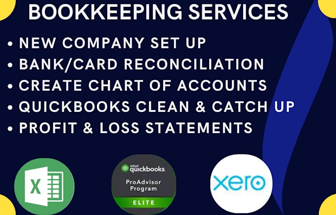 Gig Preview - Do cleanup and catchup in quickbooks and xero