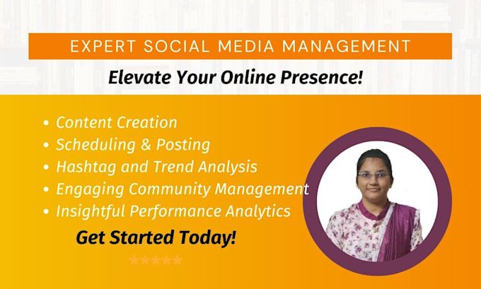 Gig Preview - Manage your social media efficiently to boost your business growth