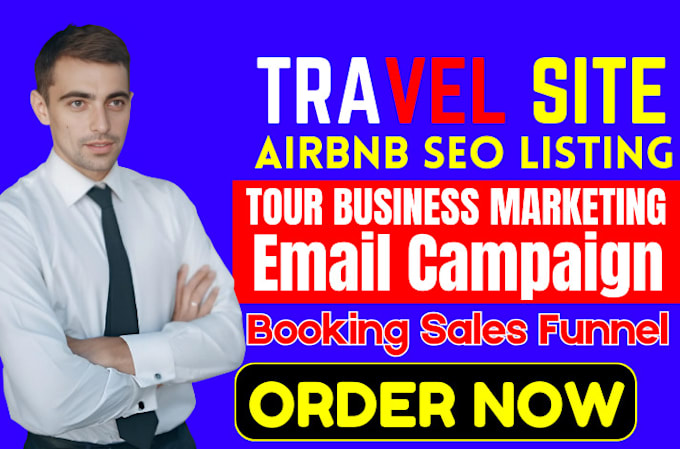 Gig Preview - Boost travel site promotion, create a funnel to increase bookings and traffic