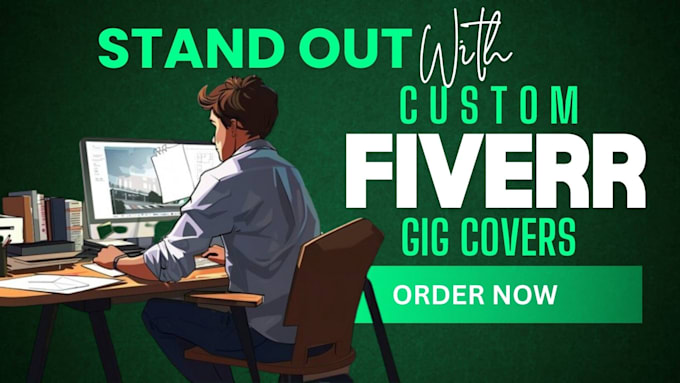 Gig Preview - Design best fiverr gig image, gig cover