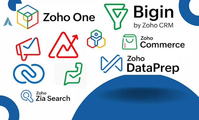 Gig Preview - Zoho one with thrive commerce teaminbox lens dataprep bigin zia search