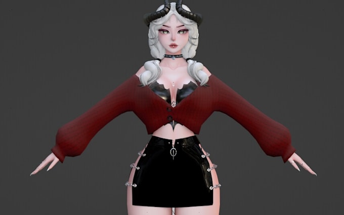 Gig Preview - Create a custom, exclusive VR chat avatar, vroid model, furry model, 3d model