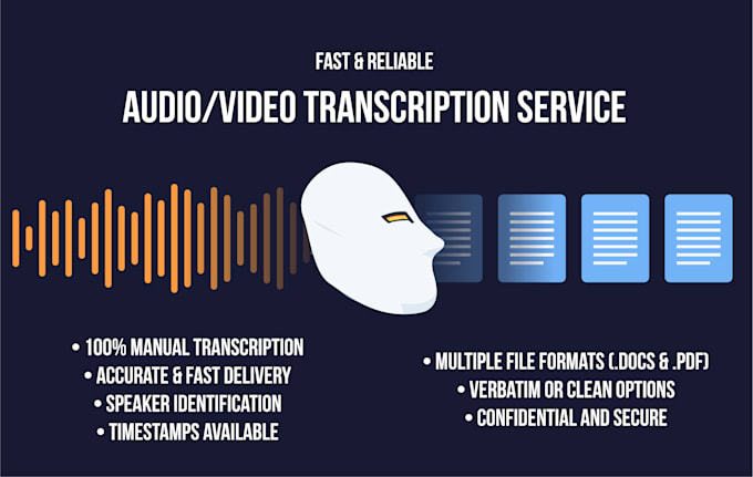 Gig Preview - Professionally transcribe audio or video files