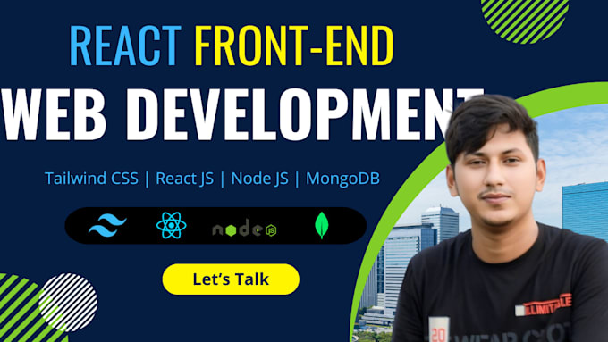 Gig Preview - Front end web developer tailwind CSS react js website design, figma to html