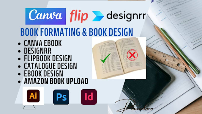 Gig Preview - Design kdp journal, canva ebook, children ebook, book formatting, amazon upload