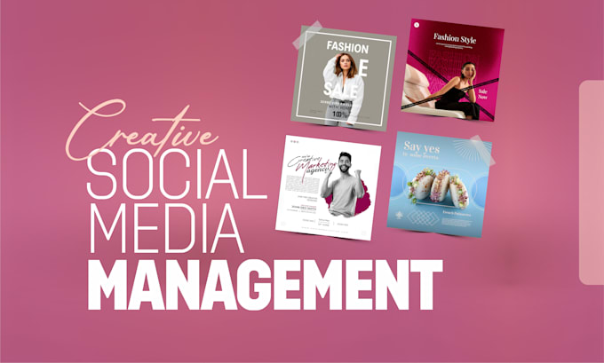 Gig Preview - Be your social media manager and creative content creator