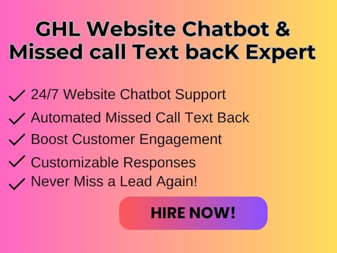 Gig Preview - Be your ghl website chatbot and missed call text back expert highlevel website