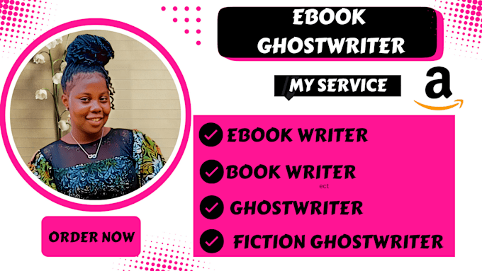 Gig Preview - Be your ebook ghostwriter, fiction book ebook writer