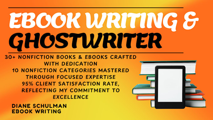 Gig Preview - Ebook writer nonfiction ebook formatting, ebook writing ebook ghostwriter