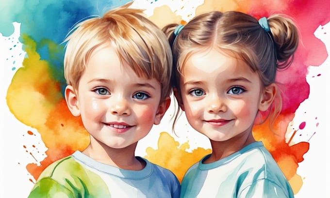 Gig Preview - Draw digital watercolor illustration for children and animal story book