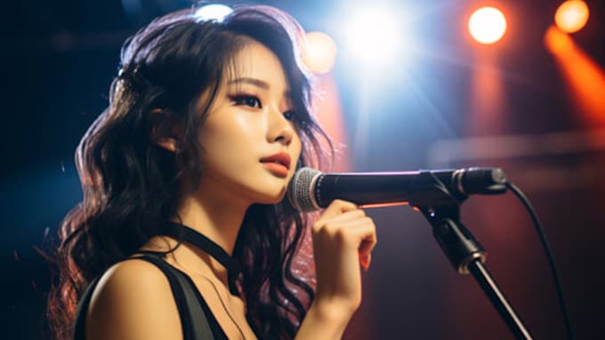 Gig Preview - Be your korean female songwriter japanese child song vocalist korean songwriting