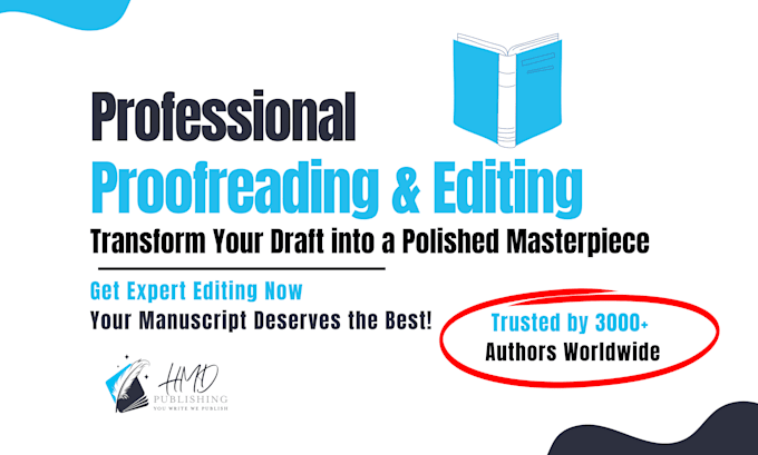 Gig Preview - Do proofreading and copy editing services for fiction, and nonfiction books