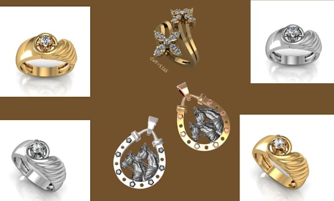 Gig Preview - Do 3d jewelry design, realistic rendering, 3d printable coin model, 3d printing