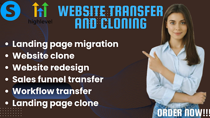 Gig Preview - Redesign, clone, migrate, transfer website funnel to systemeio, ghl, clickfunnel