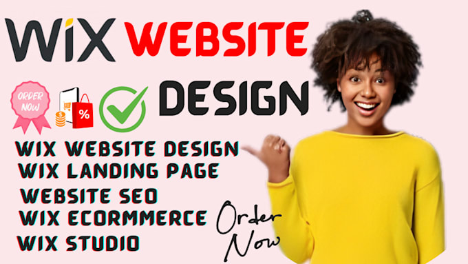 Gig Preview - Build wix website design wix redesign develop ecommerce website or online store