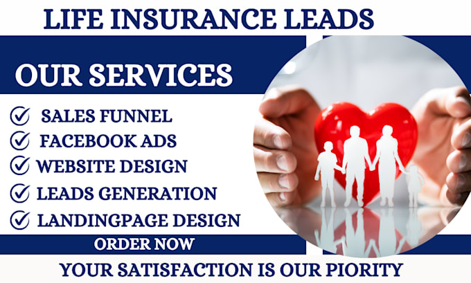 Gig Preview - Life insurance leads insurance leads life insurance website life insurance leads