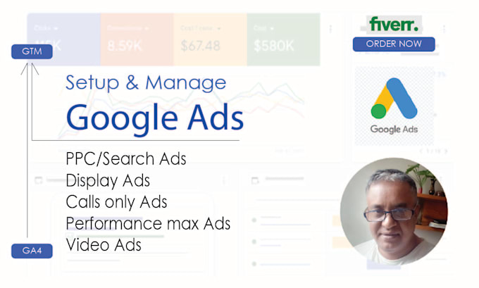 Gig Preview - Expertly setup google ads PPC search display video pmax campaigns