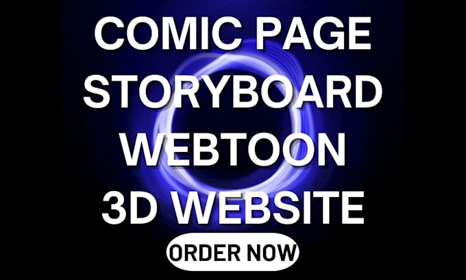 Gig Preview - Do comic page storyboard 3d website webtoon book pages and book cover design