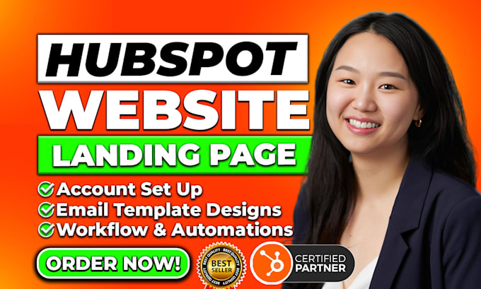 Gig Preview - Design or redesign hubspot landing page, hubspot website, hubspot campaign