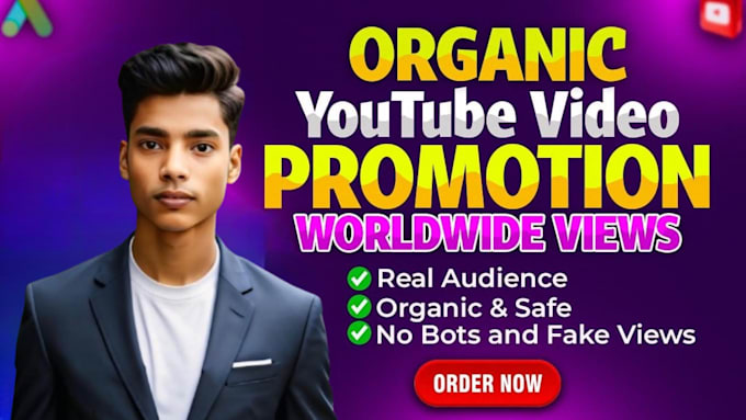 Gig Preview - Do organic youtube promotion of your video