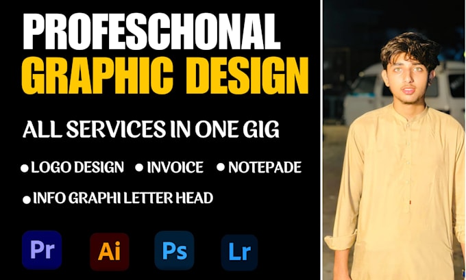 Gig Preview - Design profession invoice notepad business card letterhead and social media post