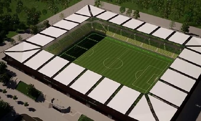 Gig Preview - Do detailed 3d architecture animation football stadium, baseball, game arena