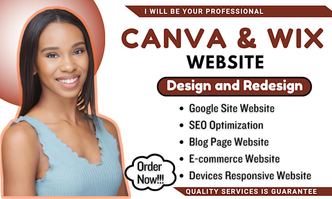 Gig Preview - Update or redesign canva website, weebly, duda, wix design, google site website