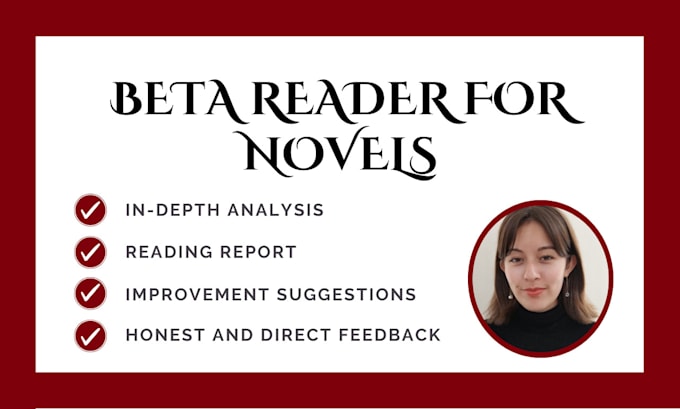 Gig Preview - Be your beta reader for novels